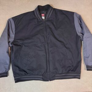 Red Kap Duo 2 Tone Team Jacket Black/Charcoal Men's Size 3XL Quilted Lined